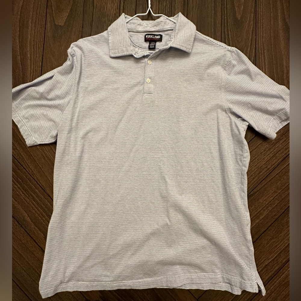 Large Men’s Striped Polo